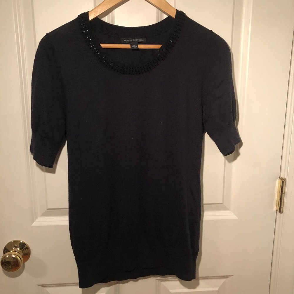 Banana Republic women's short sleeve sweater M